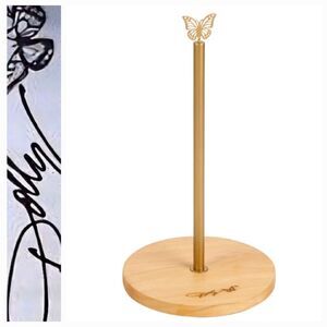 Dolly Parton Gold Butterfly Paper Towel Holder